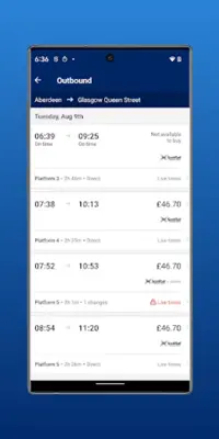 ScotRail Train Times & Tickets android App screenshot 2